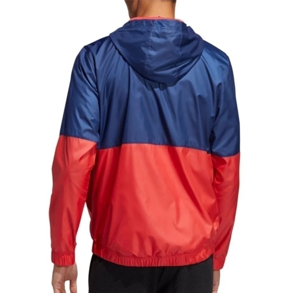 Adidas Navy & Red Lightweight Windbreaker Size Small, athlesiure,  Athletic wear